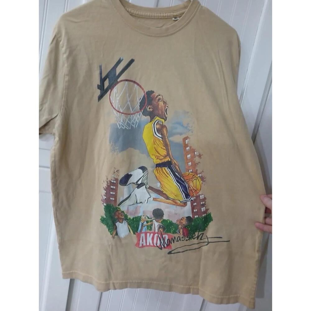 Akoo Brand Kobe Bryant Mamasseh Beige T Shirt Mens